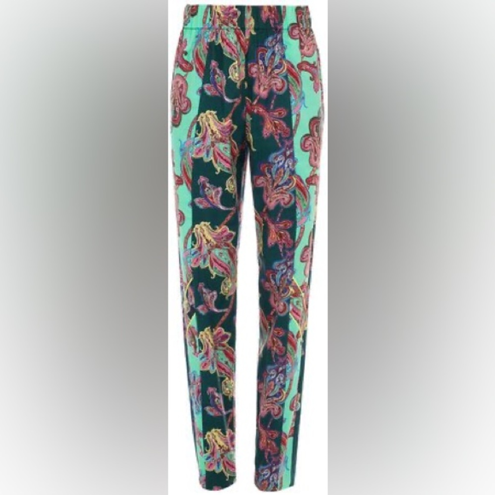 NWT Tibi paisley cotton pull on pants